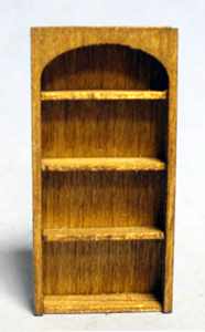 Arched Library Shelves Quarter-inch scale