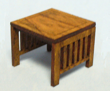 Arts and Crafts Era Side Table Half-inch scale - Click Image to Close