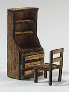 Bureau and Chair 1/144th scale