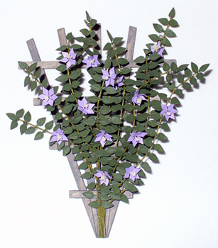 Clematis on a Trellis Half-inch scale - Click Image to Close