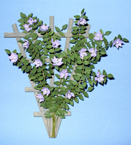 Clematis on a Trellis One-inch scale - Click Image to Close