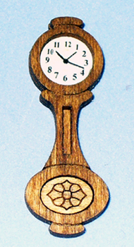 Banjo-Style Wall Clock Half-inch scale - Click Image to Close