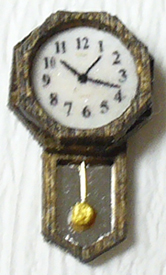 Octagon Schoolhouse-Style Clock Quarter-inch scale