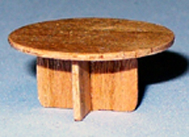 Round Coffee Table Quarter-inch scale