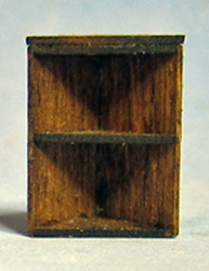 Small Corner Bookcase Quarter-inch scale