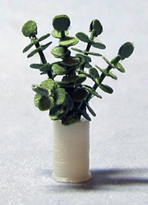 Eucalyptus Branches in a Vase Quarter-inch scale