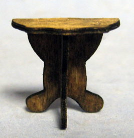 Fancy Hall Table Quarter-inch scale