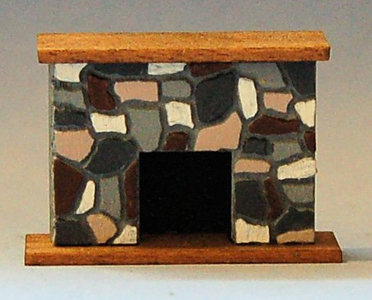 Stone Fireplace Quarter-inch scale - Click Image to Close