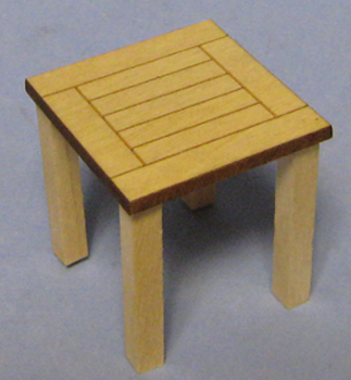 Garden End Table One-inch scale - Click Image to Close