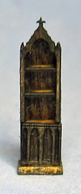 Gothic 1 Bay Bookcase 1/144th scale - Click Image to Close