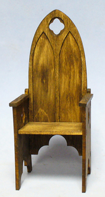 Gothic Chair One-inch scale - Click Image to Close