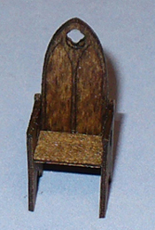 Gothic Chair Quarter-inch scale