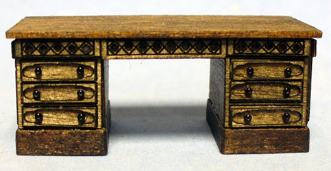 Gothic Desk Quarter-inch scale - Click Image to Close