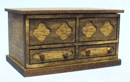 Gothic Mule Chest #1 Half-inch scale - Click Image to Close