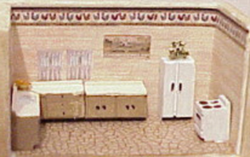 5-Piece Kitchen #1 1/144th scale - Click Image to Close