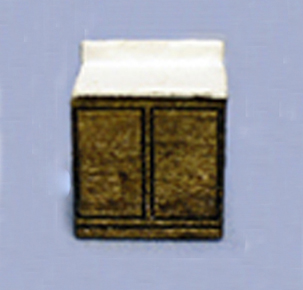 Small Wood Kitchen Lower Cabinet 1/144th scale - Click Image to Close
