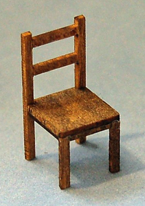 Ladderback Chair Quarter-inch scale