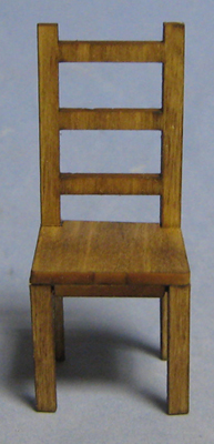 Ladderback Chair Half-inch scale - Click Image to Close