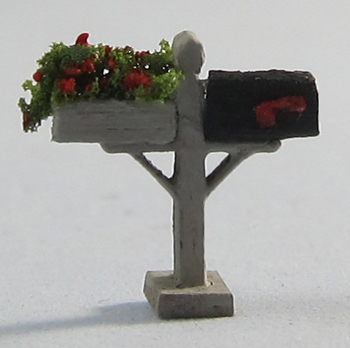 Mailbox With A Flower Box 1/144th scale - Click Image to Close