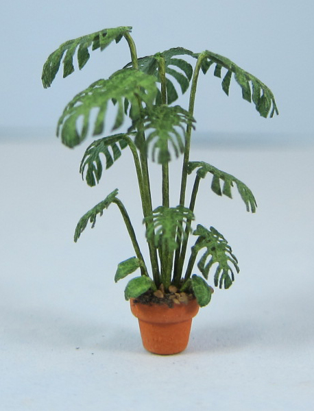 Monstera in a Pot Quarter-inch scale - Click Image to Close