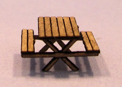 Picnic Table 1/144th scale - Click Image to Close