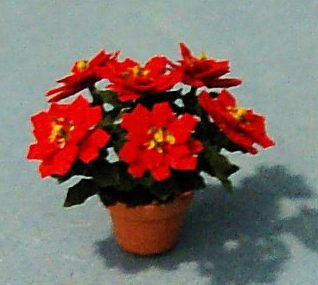 Poinsettia in a Pot Quarter-inch scale - Click Image to Close