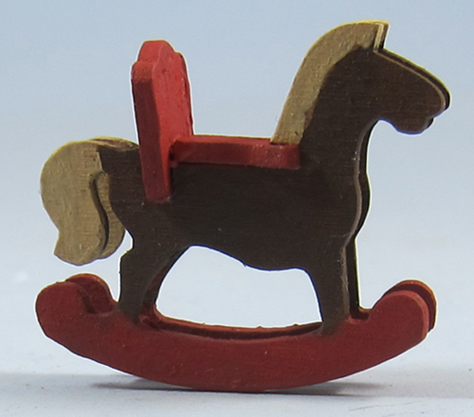 Vintage Rocking Horse Half-inch scale - Click Image to Close