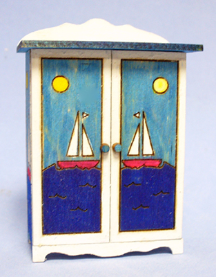 Sailboat Armoire Half-inch scale - Click Image to Close