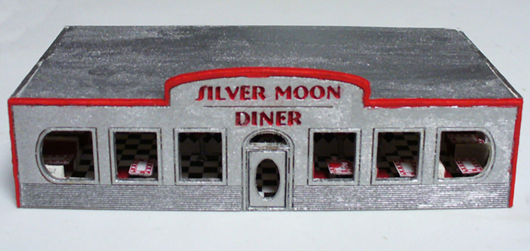 Silver Moon Diner 1/144th scale - Click Image to Close